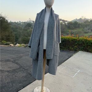 Free People Cozy Gray Poncho